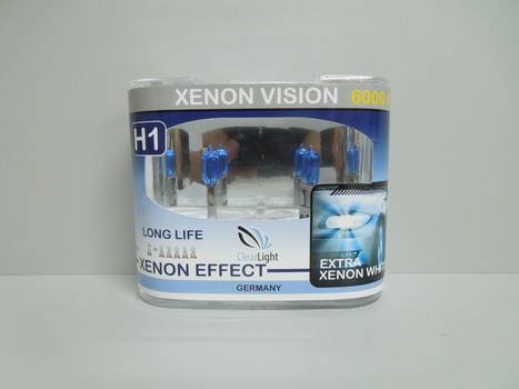 Лампа Clearlight H1-12-55 XenonVision Long Life 6000К ярко-белая из 2шт 
