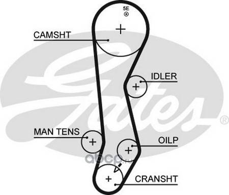 Ремень ГРМ Toyota Corolla 1.5 92-01 Caldina 1.5