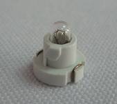 Лампа 12V бесцок. 40mA D=3,0мм с белым патроном (KOITO) (10)