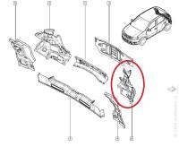 Панель крепления задн. фонаря Renault Sandero лев. Панель крепления задн. фонаря Renault Sandero лев.