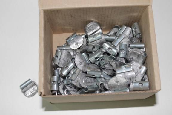 Грузик набивной на штампованный диск (St) 15г (100 шт) (РосБаланс)