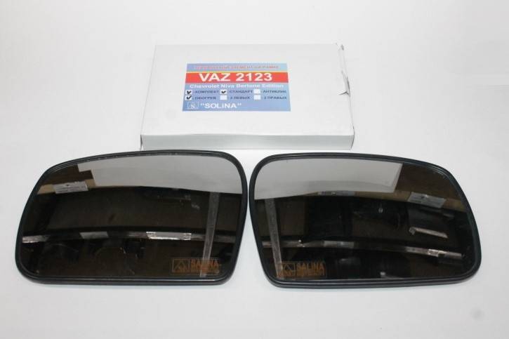 Элемент зеркала /2123/ 2 шт с обогревом (квадрат крепление) (SALINA)