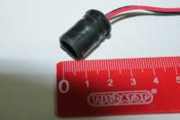 Патрон под лампу W5W Т10 (с проводами) резина (Nord Yada)