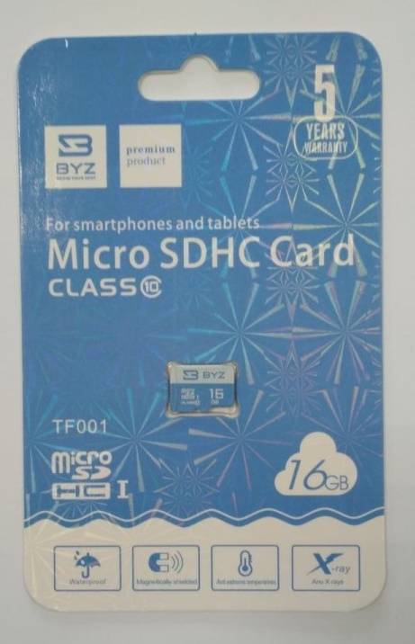 Карта памяти Micro-SD 16 Гб class 10