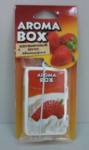 Освежитель (ароматизатор) подвесной AROMA BOX Клубничный мусс (Fouette) (36)