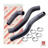 Патрубки радиатора ВАЗ-21082 8 кл. инж. +хомуты (Rosteco) Патрубки радиатора ВАЗ-21082 8 кл. инж. +хомуты (Rosteco)