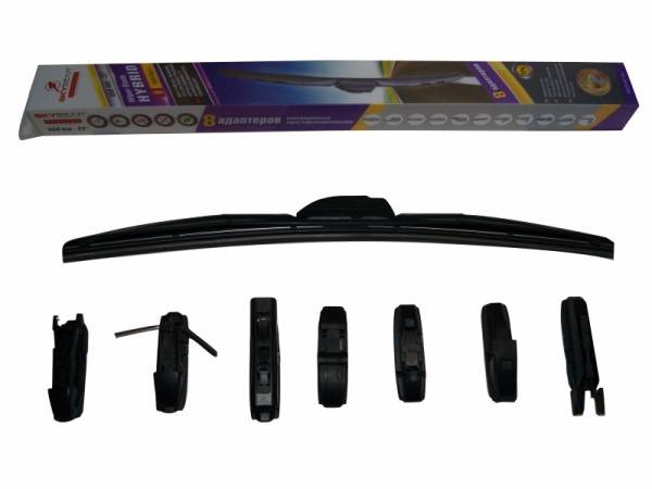 Щетка стеклоочистителя /гибридная/ 22" 56 см. 8 адаптеров (SKYBEAR)