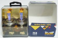 Лампа МАЯК H4-12- 60/55 +60% (6160) 2800K Active Gold набор из 2шт (Маякавто)