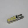 Лампа габарит. 12V W5W 6 SMD без цок. W2.1x9.5d CANBUS (обманка) Силикон (Lumen)