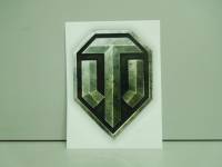 Наклейка "World of TANKS" 12х15см цветная (Россия)