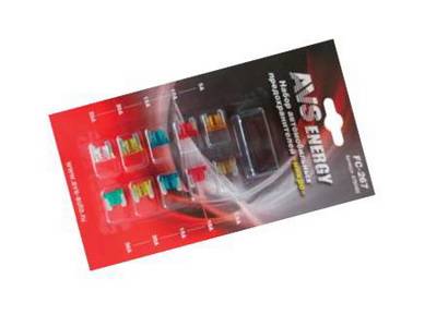 Предохранитель MICRO без ножек 5А-30А для япон. авто из 10шт. с пинцетом блистер (AVS) (50/100)