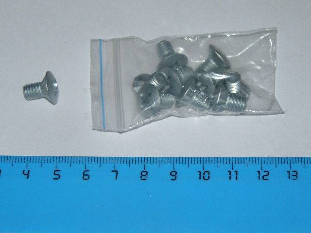 Винт М6*10 замка двери 2101 (уп.10 шт) (БелЗАН)