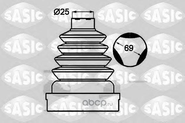 Пыльник ШРУС Renault Logan Sandero Lada Largus внутр. прав. (+ 2 хомута, смазка)