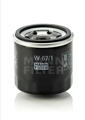 Фильтр масляный Mazda 323/626 1.3-2.0 81>, Subaru Libero/Justy 1.2 84> MANN