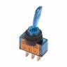 Тумблер 2-х позиц. 12V 20А (3c) ON-OFF однополюсный с синей подсветкой (REXANT)