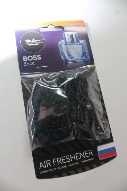 Освежитель (ароматизатор) подвесной мешочек с гранулами boss (Airline)