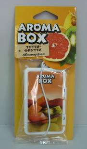Освежитель (ароматизатор) подвесной AROMA BOX Тутти-Фрутти (Fouette) (36)