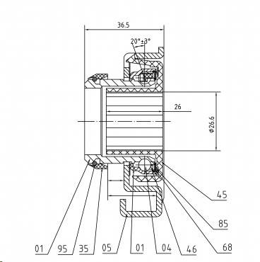 Сцепление в сборе Fiat Ducato 02-- (2.3 JTD) (TRIALLI)
