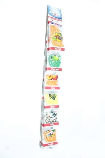 Освежитель (ароматизатор) на листе AREON disp. REFRESHMENT х30 подвесной картон Mix