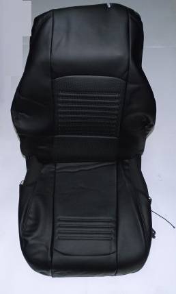 Чехлы на сиденье /Kia Rio 3 UB/ седан 2011-2016 г. Турин Экокожа черная (LORD AUTO)