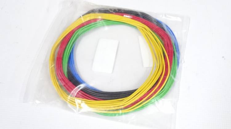 Провод ПВАМ 1,0 кв.мм, 5 м (5 цветов)