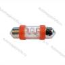Лампа 12V5W освещения салона 3 светодиода красный
