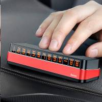 Табличка-автовизитка с номером телефона на панель, выдвижная (металл)