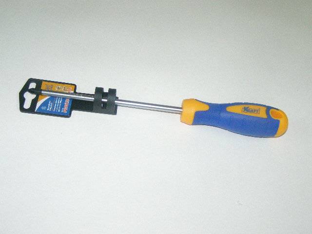 Отвертка крестовая 150 №2 намаг. након. (KRAFT)