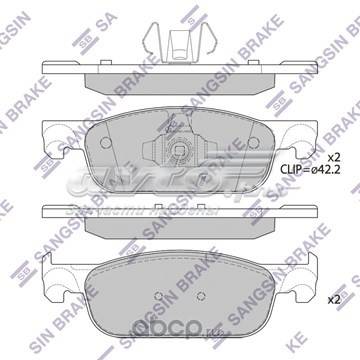 Колодка торм. Lada XRAY Renault Logan II Sandero II 1.6 с 2016 г. перед. 140 мм