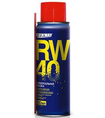 Смазка проникающая 200мл аэрозоль RW-40 (аналог WD-40) универсальная Смазка проникающая 200мл аэрозоль RW-40 (аналог WD-40) универсальная