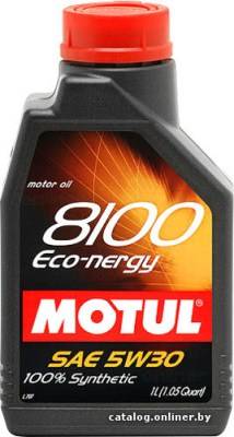 Масло моторное Motul 8100 Eco-Nergy 5W-30 ACEA A5/B5, API SL/SJ/SH/SG/CF (1л)
