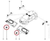 Держатель козырька солнцезащитного Renault Captur Kaptur
