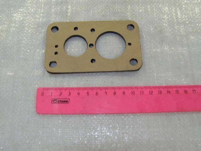 Прокладка карбюратора /2107, ОКА/ средн. текстолит+бумага (Тольятти) Прокладка карбюратора /2107, ОКА/ средн. текстолит+бумага (Тольятти)