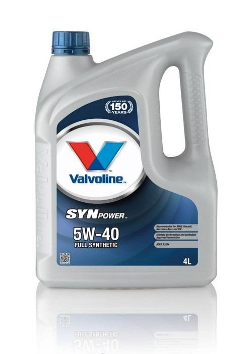 Масло моторное Valvoline SinPower 5w40 4л 872381
