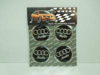 Наклейка на колпаки Audi к-т 4шт (No name)