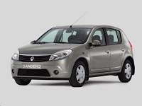Стекло двери задн. Renault Sandero лев. до 2014 г.