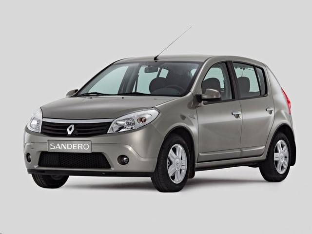 Стекло двери задн. Renault Sandero лев. до 2014 г.
