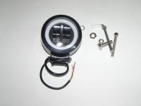 Фара светодиодная дополнительная 2 LED 12-80V с ДХО (круглая) (TLT)