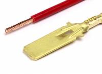 Электроразъем ПАПА (6,3мм) с фиксатором, проводом (Cargen) (10)