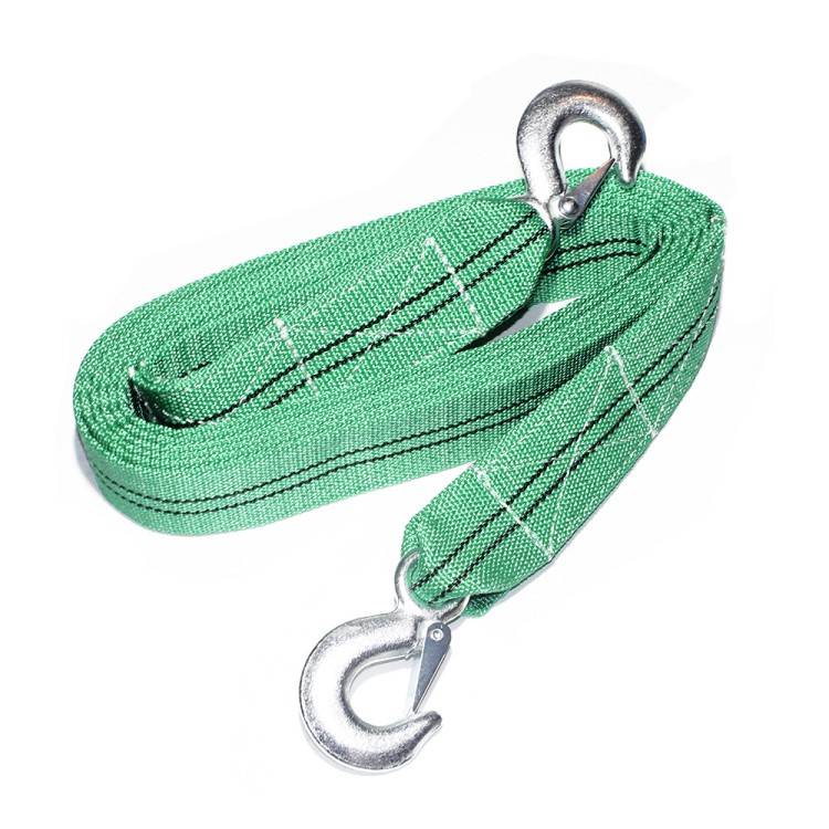 Трос буксир. (5 т) лента 2 крюка /5 м/ ГОСТ (СИГМА)