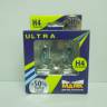 Лампа МАЯК УЛЬТРА NEW набор 2шт H4-12- 60/55 +50% Super Light (супер-яркая) (10/100) (Маякавто)