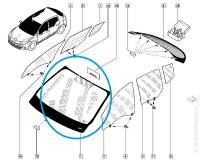 Стекло лобовое Renault Fluence