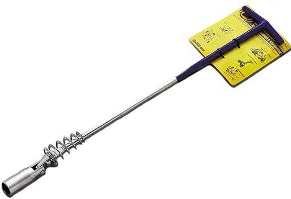 Ключ свечной карданный с резиновой вставкой 21 х 230 мм (БМ)