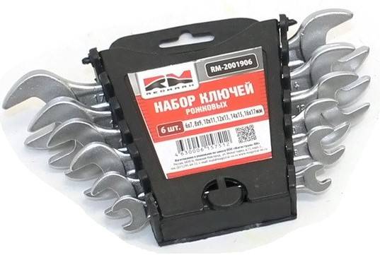 Набор ключей рожк. 6 предм. (RedMark)