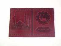 Обложка для паспорта "Мечеть", кожа зеленый