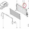 Держатель пистона радиатора Renault Duster верх.