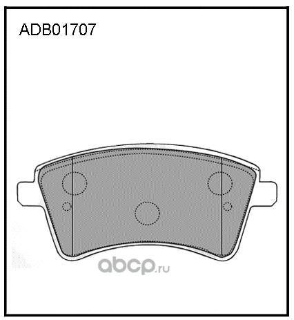 Колодка торм. Mercedes Benz Citan 1.5D с 2012 г. Renault Kangoo 1.5D-1.6 с 2008 г.