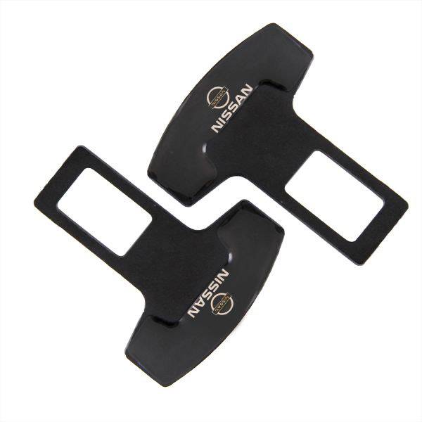 Заглушка замка ремня безопасности Nissan черный 2шт (SKYWAY)