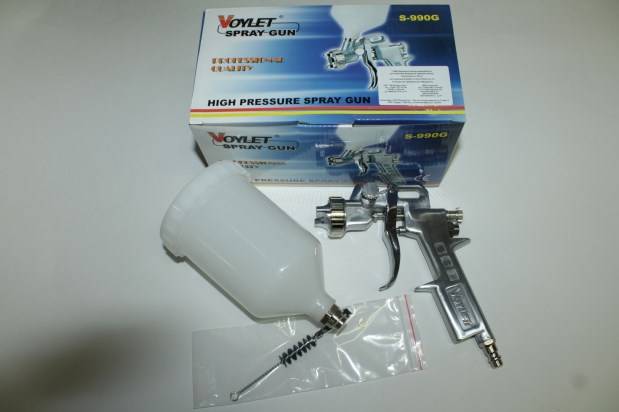 Краскопульт верхний бачок 1,8 мм 600 мл. (VOYLET)