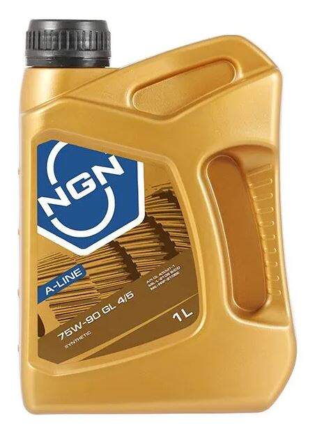 Масло трансмиссионное NGN A-Line 75w90 синтетическое API GL-4/GL-5/MT-1 для МКПП 1л.
